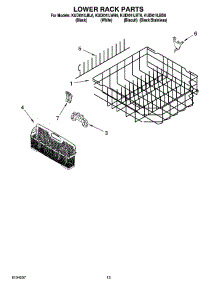 11 - Lower Rack Parts, Optional Parts (Not Included) parts for Kitchenaid Dishwasher KUDI01ILBL6 from AppliancePartsPros.com