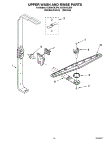 11 - Upper Wash And Rinse Parts, Optional Parts (Not Included) parts for Kitchenaid Dishwasher KUDS01DLSS6 from AppliancePartsPros.com