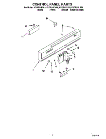 02 - Control Panel Parts parts for Kitchenaid Dishwasher KUDP01ILBT6 from AppliancePartsPros.com