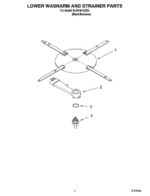 04 - Lower Washarm And Strainer Parts parts for Kitchenaid Dishwasher KUDK01ILBS6 from AppliancePartsPros.com