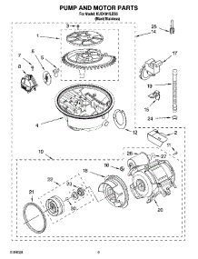 08 - Pump And Motor Parts parts for Kitchenaid Dishwasher KUDK01ILBS6 from AppliancePartsPros.com