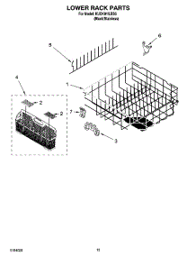 11 - Lower Rack Parts, Optional Parts (Not Included) parts for Kitchenaid Dishwasher KUDK01ILBS6 from AppliancePartsPros.com
