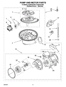 08 - Pump And Motor Parts parts for Kitchenaid Dishwasher KUDS01DLSP6 from AppliancePartsPros.com