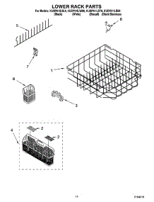 11 - Lower Rack Parts, Optional Parts (Not Included) parts for Kitchenaid Dishwasher KUDP01ILBL6 from AppliancePartsPros.com