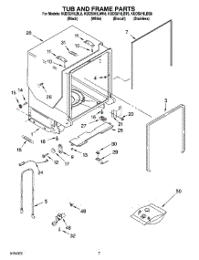 07 - Tub And Frame Parts parts for Kitchenaid Dishwasher KUDS01ILBT6 from AppliancePartsPros.com