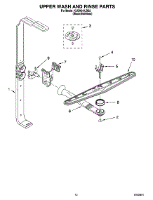 10 - Upper Wash And Rinse Parts parts for Kitchenaid Dishwasher KUDK01ILBS5 from AppliancePartsPros.com