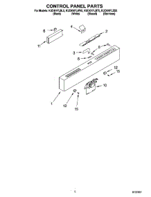 02 - Control Panel Parts parts for Kitchenaid Dishwasher KUDI01FLSS5 from AppliancePartsPros.com