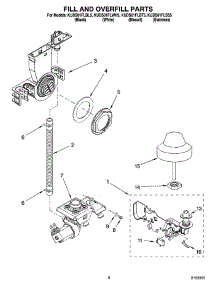 06 - Fill And Overfill Parts parts for Kitchenaid Dishwasher KUDS01FLWH5 from AppliancePartsPros.com