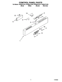 02 - Control Panel Parts parts for Kitchenaid Dishwasher KUDS01FLSS3 from AppliancePartsPros.com