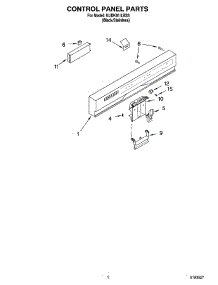 02 - Control Panel Parts parts for Kitchenaid Dishwasher KUDK01ILBS3 from AppliancePartsPros.com