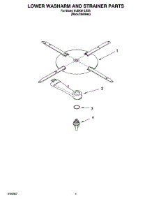 04 - Lower Washarm And Strainer Parts parts for Kitchenaid Dishwasher KUDK01ILBS3 from AppliancePartsPros.com