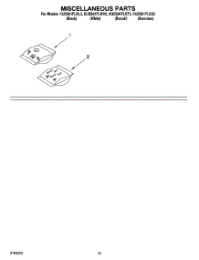 12 - Miscellaneous  Parts, Optional Parts (Not Included) parts for Kitchenaid Dishwasher KUDS01FLBL3 from AppliancePartsPros.com