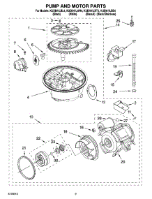 08 - Pump And Motor Parts parts for Kitchenaid Dishwasher KUDI01ILBT4 from AppliancePartsPros.com