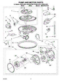 08 - Pump And Motor Parts parts for Kitchenaid Dishwasher KUDP01ILBS3 from AppliancePartsPros.com