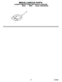 12 - Miscellaneous Parts Optional Parts (Not Included) parts for Kitchenaid Dishwasher KUDI01ILBT3 from AppliancePartsPros.com