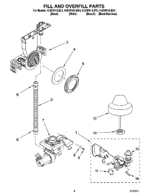06 - Fill And Overfill Parts parts for Kitchenaid Dishwasher KUDP01ILWH3 from AppliancePartsPros.com