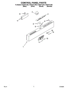 02 - Control Panel Parts parts for Kitchenaid Dishwasher KUDI01FLSS3 from AppliancePartsPros.com
