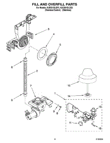 06 - Fill And Overfill Parts parts for Kitchenaid Dishwasher KUDS01DLSS3 from AppliancePartsPros.com