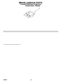 12 - Miscellaneous Parts Optional Parts (Not Included) parts for Kitchenaid Dishwasher KUDS01DLSS3 from AppliancePartsPros.com