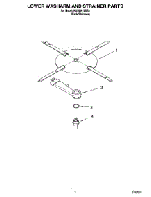 04 - Lower Washarm And Strainer Parts parts for Kitchenaid Dishwasher KUDL01ILBS3 from AppliancePartsPros.com
