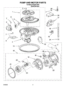 08 - Pump And Motor Parts parts for Kitchenaid Dishwasher KUDL01ILBS3 from AppliancePartsPros.com