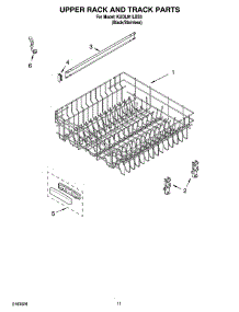 09 - Upper Rack And Track Parts parts for Kitchenaid Dishwasher KUDL01ILBS3 from AppliancePartsPros.com