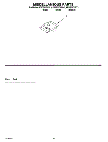 12 - Miscellaneous Parts Optional Parts (Not Included) parts for Kitchenaid Dishwasher KUDS01DLBL3 from AppliancePartsPros.com