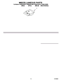 12 - Miscellaneous Parts Optional Parts (Not Included) parts for Kitchenaid Dishwasher KUDI01DLBT3 from AppliancePartsPros.com