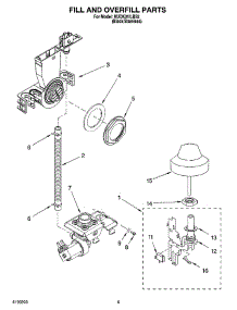 06 - Fill And Overfill Parts parts for Kitchenaid Dishwasher KUDK01ILBS2 from AppliancePartsPros.com