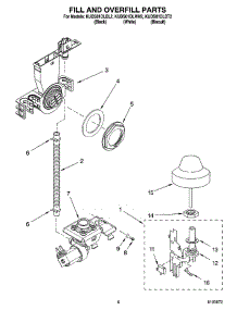 06 - Fill And Overfill Parts parts for Kitchenaid Dishwasher KUDS01DLWH2 from AppliancePartsPros.com
