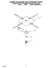 04 - Lower Washarm And Strainer Parts parts for Kitchenaid Dishwasher KUDI01ILBS2 from AppliancePartsPros.com
