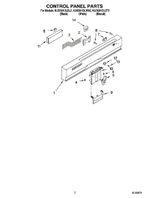 02 - Control Panel Parts parts for Kitchenaid Dishwasher KUDS01DLBT2 from AppliancePartsPros.com