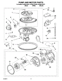 08 - Pump And Motor Parts parts for Kitchenaid Dishwasher KUDS01DLBT2 from AppliancePartsPros.com