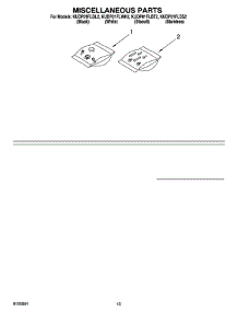 12 - Miscellaneous Parts Optional Parts (Not Included) parts for Kitchenaid Dishwasher KUDP01FLSS2 from AppliancePartsPros.com