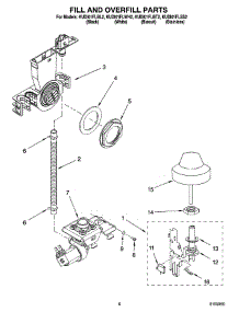 06 - Fill And Overfill Parts parts for Kitchenaid Dishwasher KUDI01FLBT2 from AppliancePartsPros.com