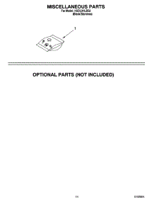 12 - Miscellaneous Parts Optional Parts (Not Included) parts for Kitchenaid Dishwasher KUDL01ILBS2 from AppliancePartsPros.com