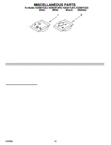 12 - Miscellaneous  Parts, Optional Parts (Not Included) parts for Kitchenaid Dishwasher KUDS01FLBL2 from AppliancePartsPros.com