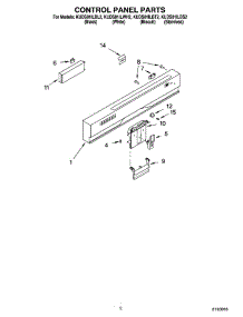 02 - Control Panel Parts parts for Kitchenaid Dishwasher KUDS01ILBT2 from AppliancePartsPros.com