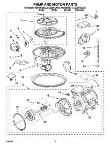 08 - Pump And Motor Parts parts for Kitchenaid Dishwasher KUDS01ILBT2 from AppliancePartsPros.com