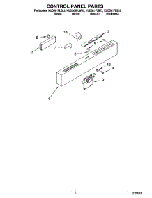 02 - Control Panel Parts parts for Kitchenaid Dishwasher KUDS01FLWH2 from AppliancePartsPros.com
