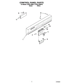 02 - Control Panel Parts parts for Kitchenaid Dishwasher KUDC01TMBL0 from AppliancePartsPros.com