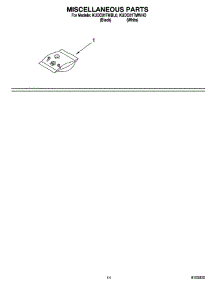 12 - Miscellaneous Parts Optional Parts (Not Included) parts for Kitchenaid Dishwasher KUDC01TMWHO from AppliancePartsPros.com