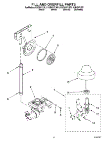 06 - Fill And Overfill Parts parts for Kitchenaid Dishwasher KUDI01FLWH1 from AppliancePartsPros.com