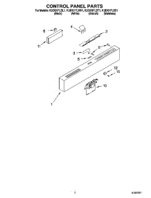 02 - Control Panel Parts parts for Kitchenaid Dishwasher KUDI01FLSS1 from AppliancePartsPros.com