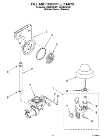 06 - Fill And Overfill Parts parts for Kitchenaid Dishwasher KUDS01DLSP1 from AppliancePartsPros.com