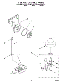 06 - Fill And Overfill Parts parts for Kitchenaid Dishwasher KUDS01DLBL0 from AppliancePartsPros.com