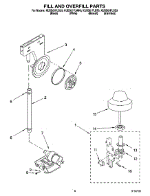 06 - Fill And Overfill Parts parts for Kitchenaid Dishwasher KUDS01FLBL0 from AppliancePartsPros.com