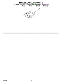 12 - Miscellaneous Parts Optional Parts (Not Included) parts for Kitchenaid Dishwasher KUDP01ILWH0 from AppliancePartsPros.com