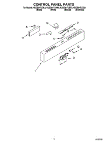 02 - Control Panel Parts parts for Kitchenaid Dishwasher KUDS01FLBT0 from AppliancePartsPros.com