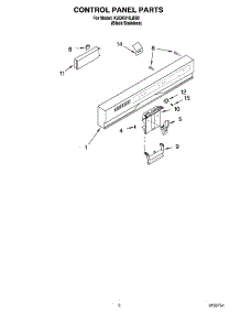 02 - Control Panel Parts parts for Kitchenaid Dishwasher KUDK01ILBS0 from AppliancePartsPros.com